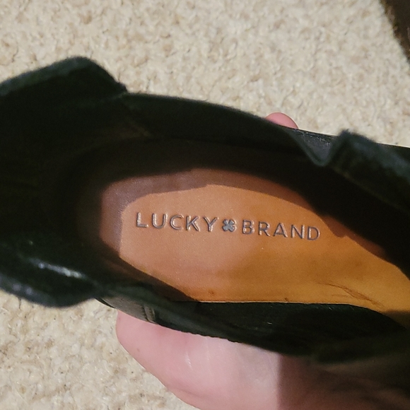 lucky brand black leather ankle boots - Picture 6 of 6